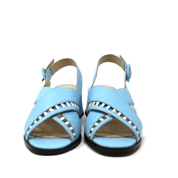 Sylven New York Simone Sandal - Blue + White (US 7) - Picture 3 of 6